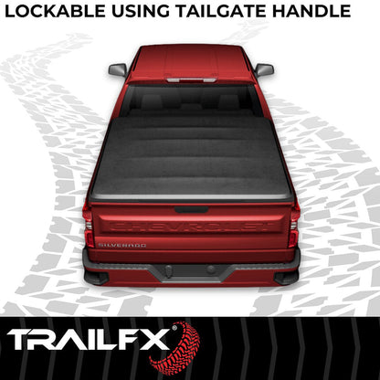 TrailFX Soft Folding Tonneau Cover For GM Silverado/Sierra 2500/3500 6.8' (TFX1118)