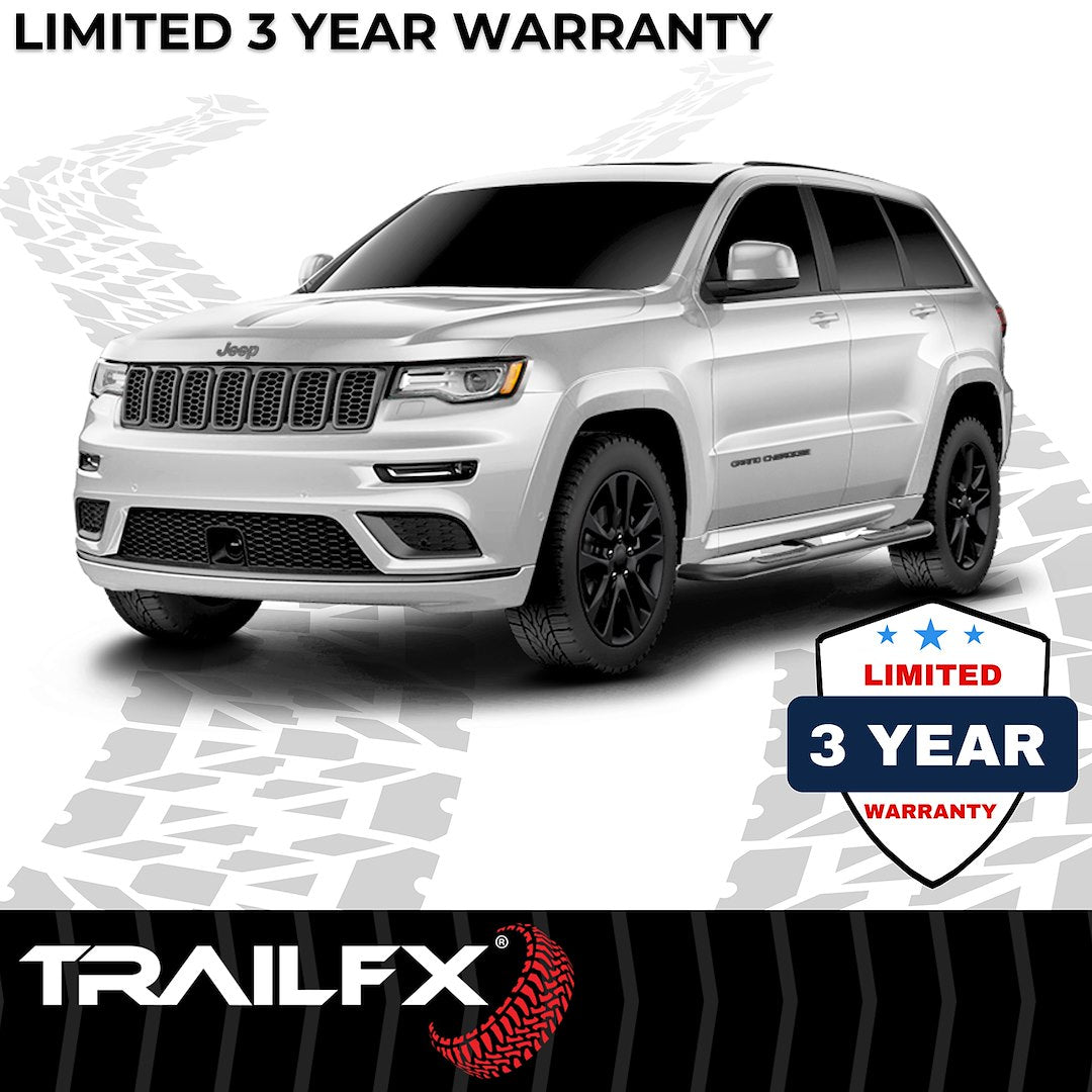 TrailFX 3" Round Step Bar For Jeep Grand Cherokee/WK- Black (A0023B)