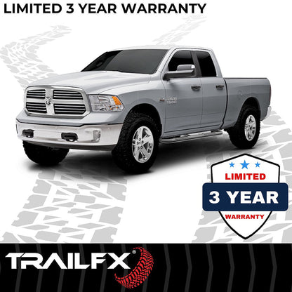 TrailFX 3" Round Step Bar For GM Silverado/Sierra Standard- Black (A0032B)