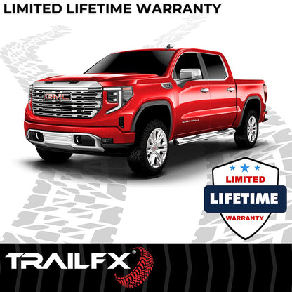 TrailFX 5" Oval Straight Step Bar For Toyota Tacoma Double-Stainless (A7009S)