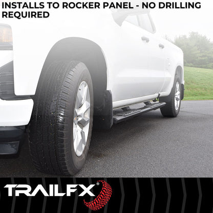 TrailFX A4 Step Bars For GM Silverado/Sierra Extended Cab (AL4005B)
