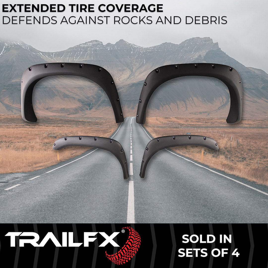 TrailFX Pocket Style Fender Flares For Ram 1500 (TFD3001S)