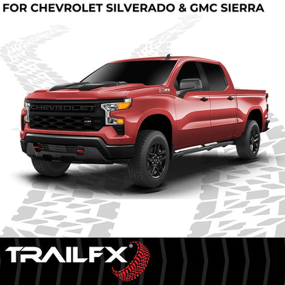 TrailFX A4 Step Bars For GM Silverado/Sierra Crew Cab (AL4004B)