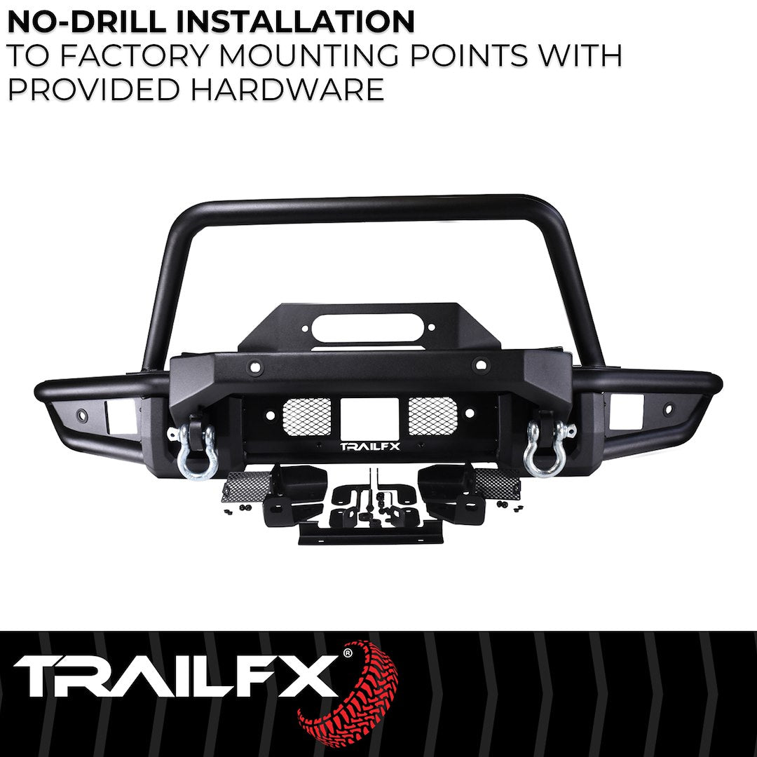TrailFX Winch Mount Front Bumper For Ford Bronco (BR002T)