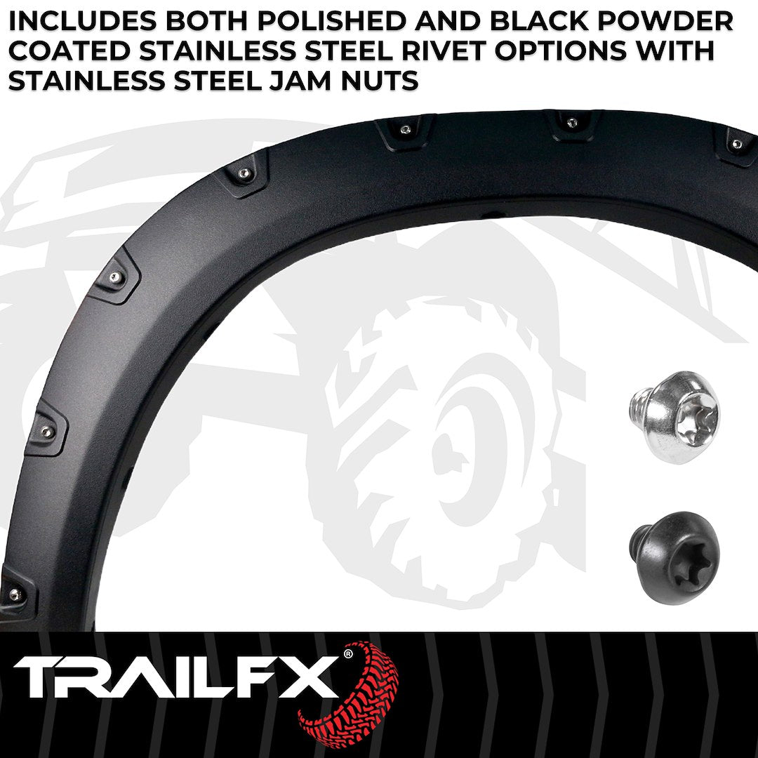 TrailFX Pocket Style Fender Flares For Ram 2500/3500, Textured (TFD3004T)