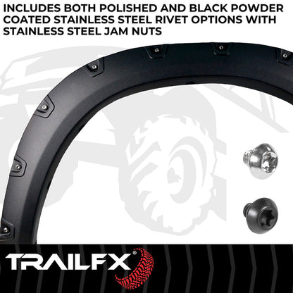 TrailFX Pocket Style Fender Flares For Ram 2500/3500, Textured (TFD3004T)