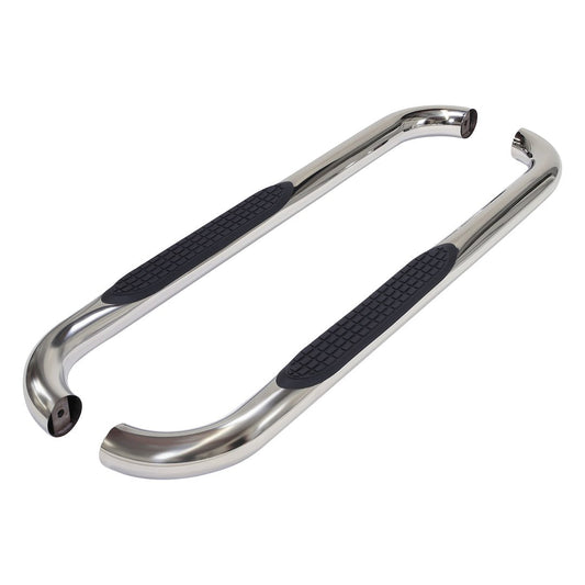 TrailFX 3" Round Step Bar For Ford F150 Standard- Stainless (1130301091)