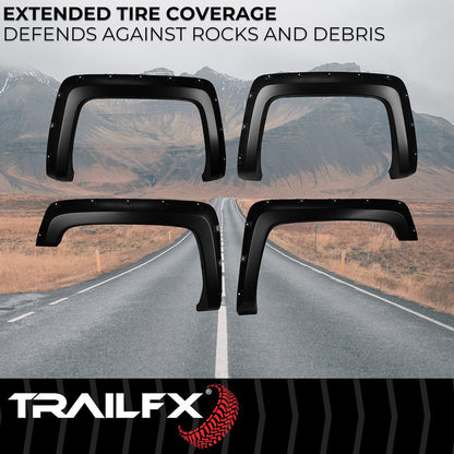 TrailFX Pocket Style Fender Flares For Chevrolet Silverado 1500-3500 (TFC3002S)