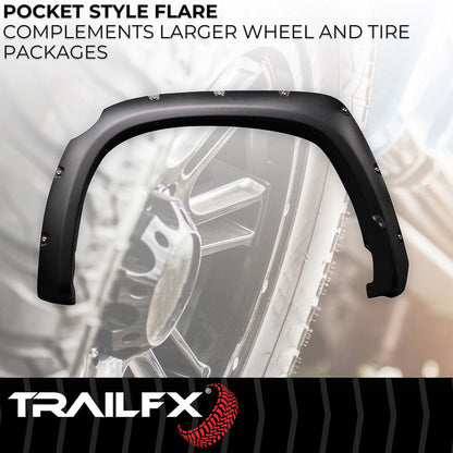 TrailFX Pocket Style Fender Flares For Toyota Tundra (TFT3002S)