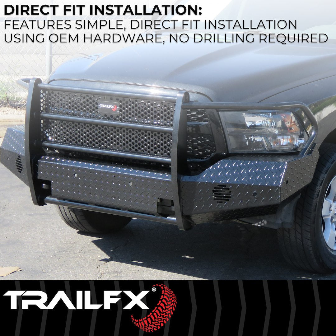 TrailFX Front Full Replacement Bumper for Ford Superduty (FX3000A)