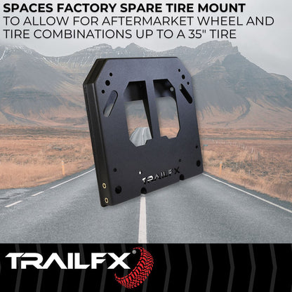 TrailFX Spare Tire Carrier Direct Mount For Ford Bronco (BR009T)
