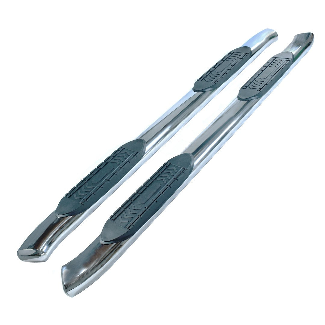 TrailFX 6" Oval Bent Step Bar For Ford F150 Crew- Stainless (A8239S)