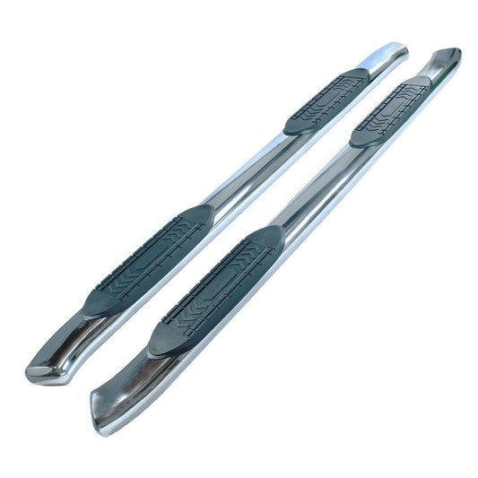 TrailFX 6" Oval Bent Step Bar For Ford F150 Crew- Stainless (A8239S)