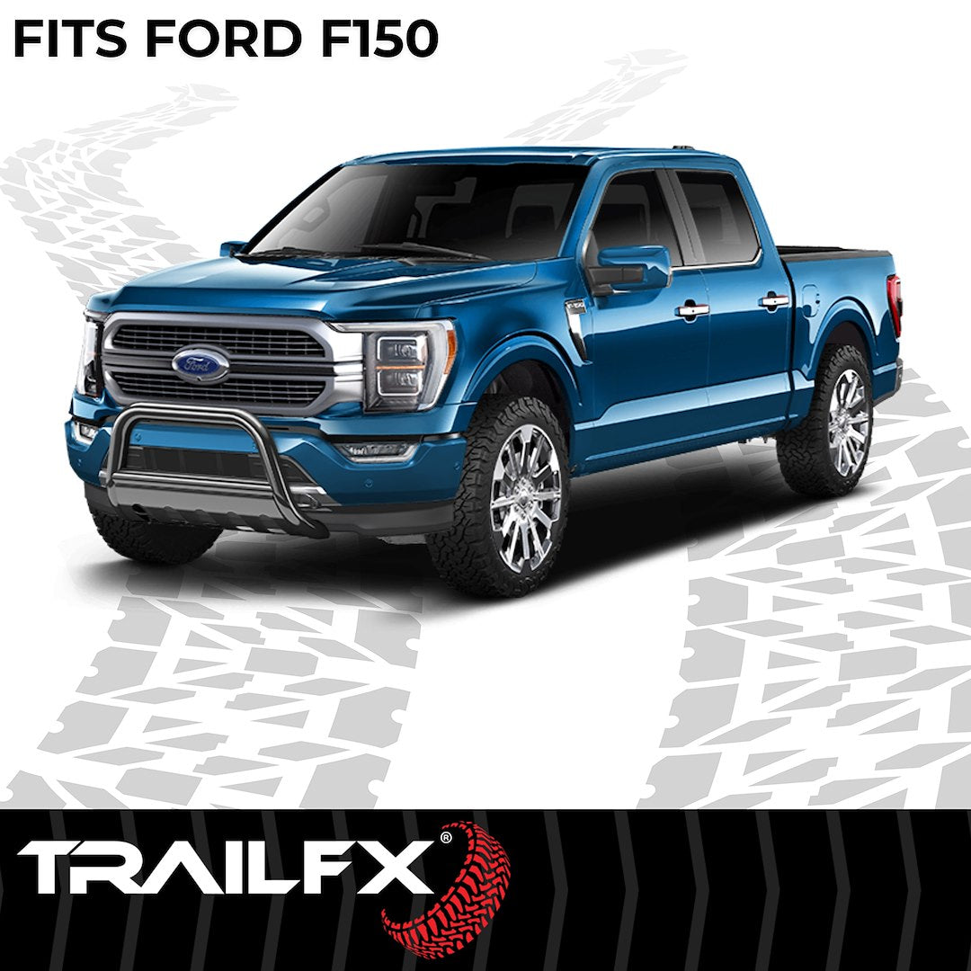 TrailFX 3" Round Bull Bar For Ford F150/Expedition- Black (B0028B)