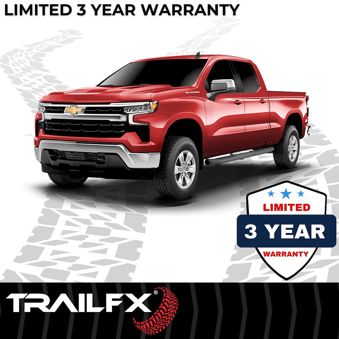 TrailFX 5" Oval Bent Step Bar For Toyota Tacoma Double-Black (A7068B)