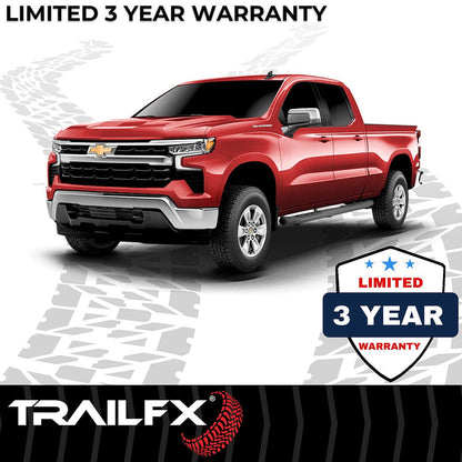 TrailFX 5" Oval Bent Step Bar For Toyota Tacoma Double-Black (A7068B)