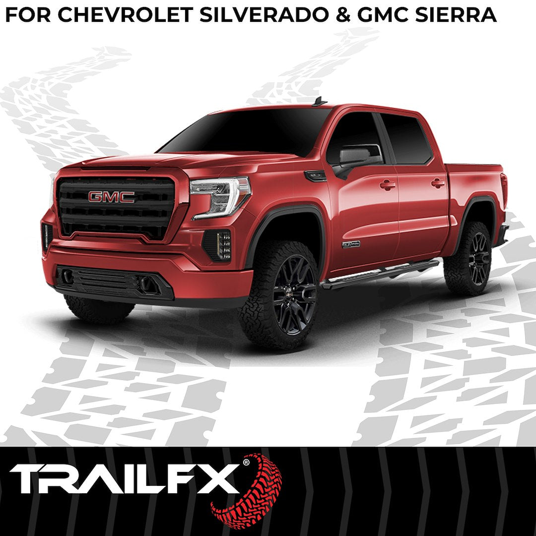 TrailFX A4 Step Bars For GM Silverado/Sierra Crew Cab (AL4006B)