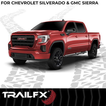 TrailFX A4 Step Bars For GM Silverado/Sierra Crew Cab (AL4006B)