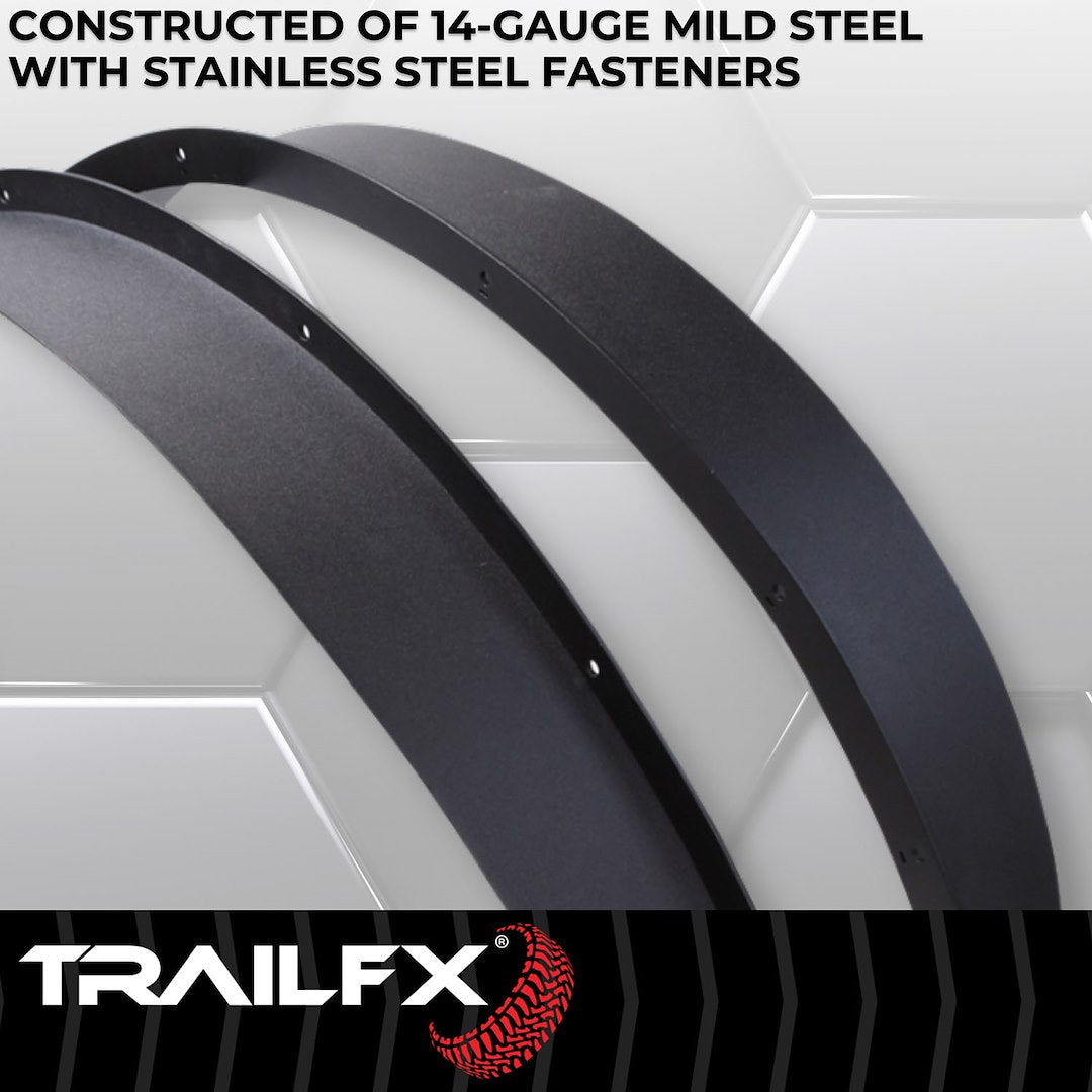 TrailFX Rear Flat Fender Flares For Ford Bronco 4 Door (BR006T)