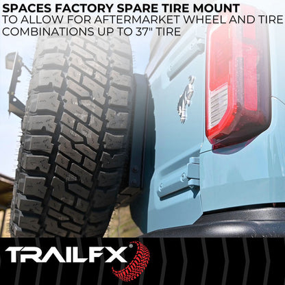 TrailFX Spare Tire Carrier Hinged For Ford Bronco (BR010T)