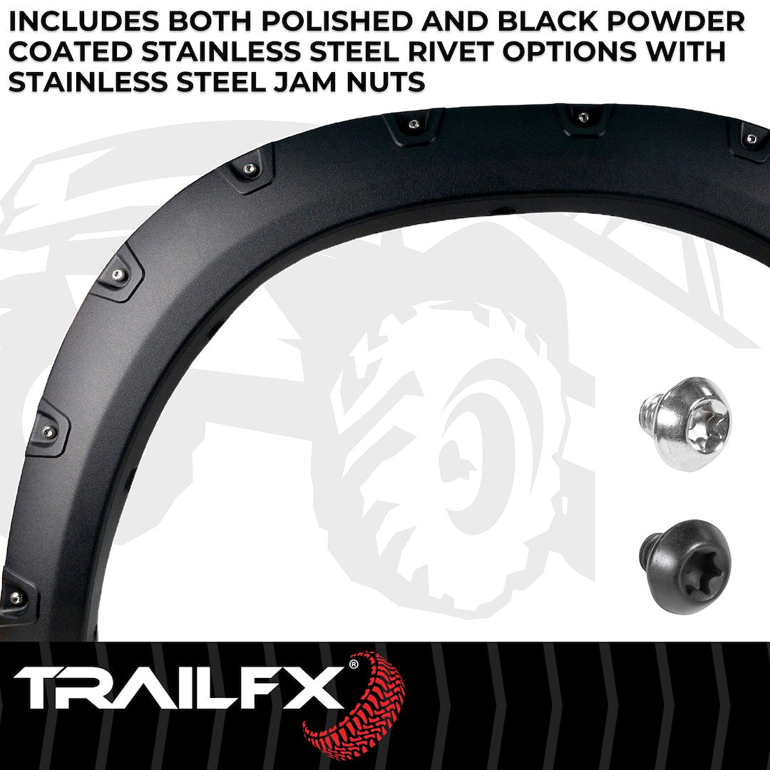 TrailFX Pocket Style Fender Flares For Ram 1500, Textured (TFD3002T)