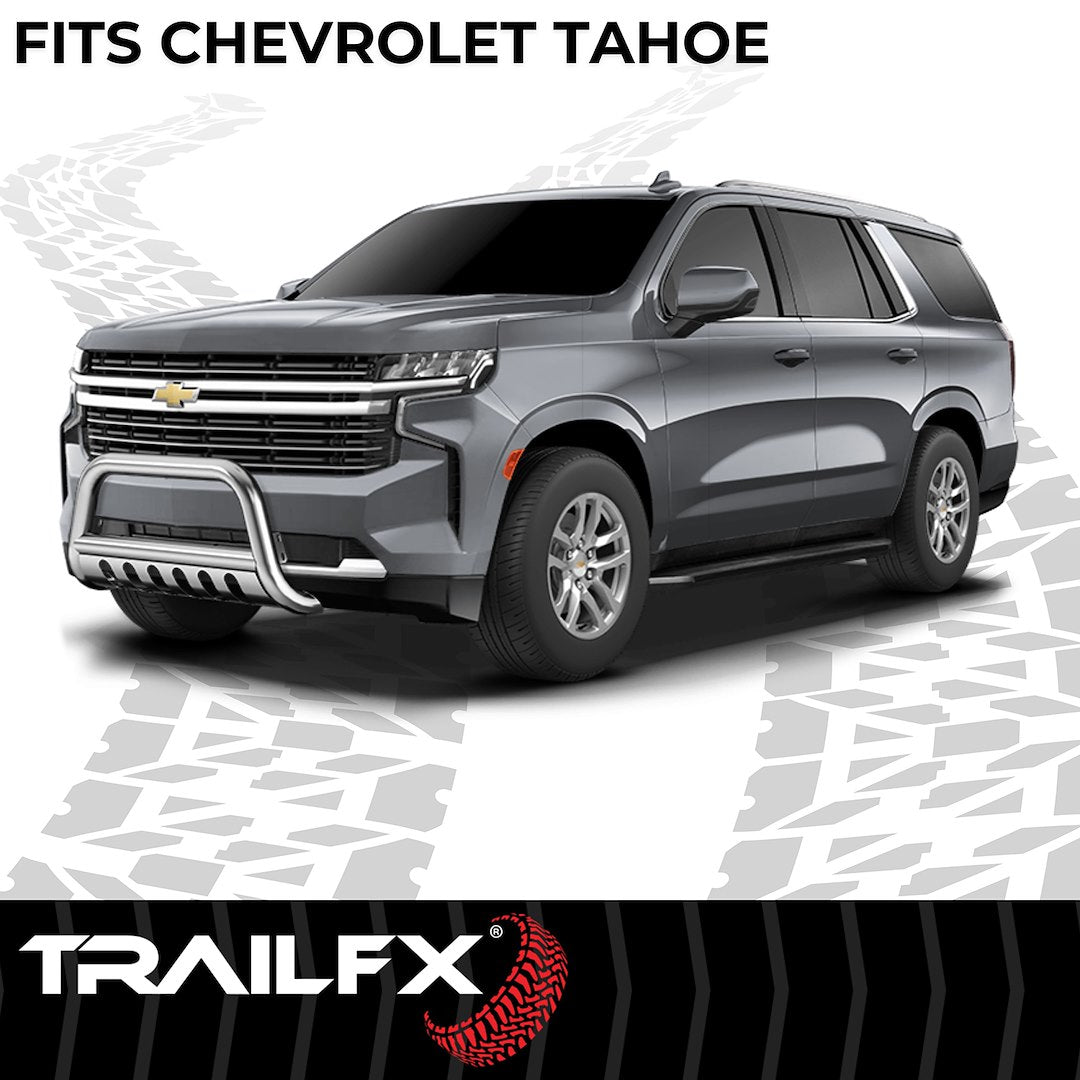 TrailFX 3" Round Bull Bar For Chevrolet Tahoe- Stainless (B0043S)