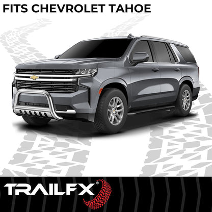 TrailFX 3" Round Bull Bar For Chevrolet Tahoe- Stainless (B0043S)