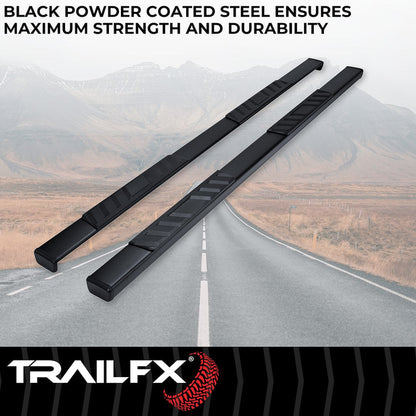 TrailFX T4 Trapezoid Step Bar For Jeep Gladiator-Black (A4022B)
