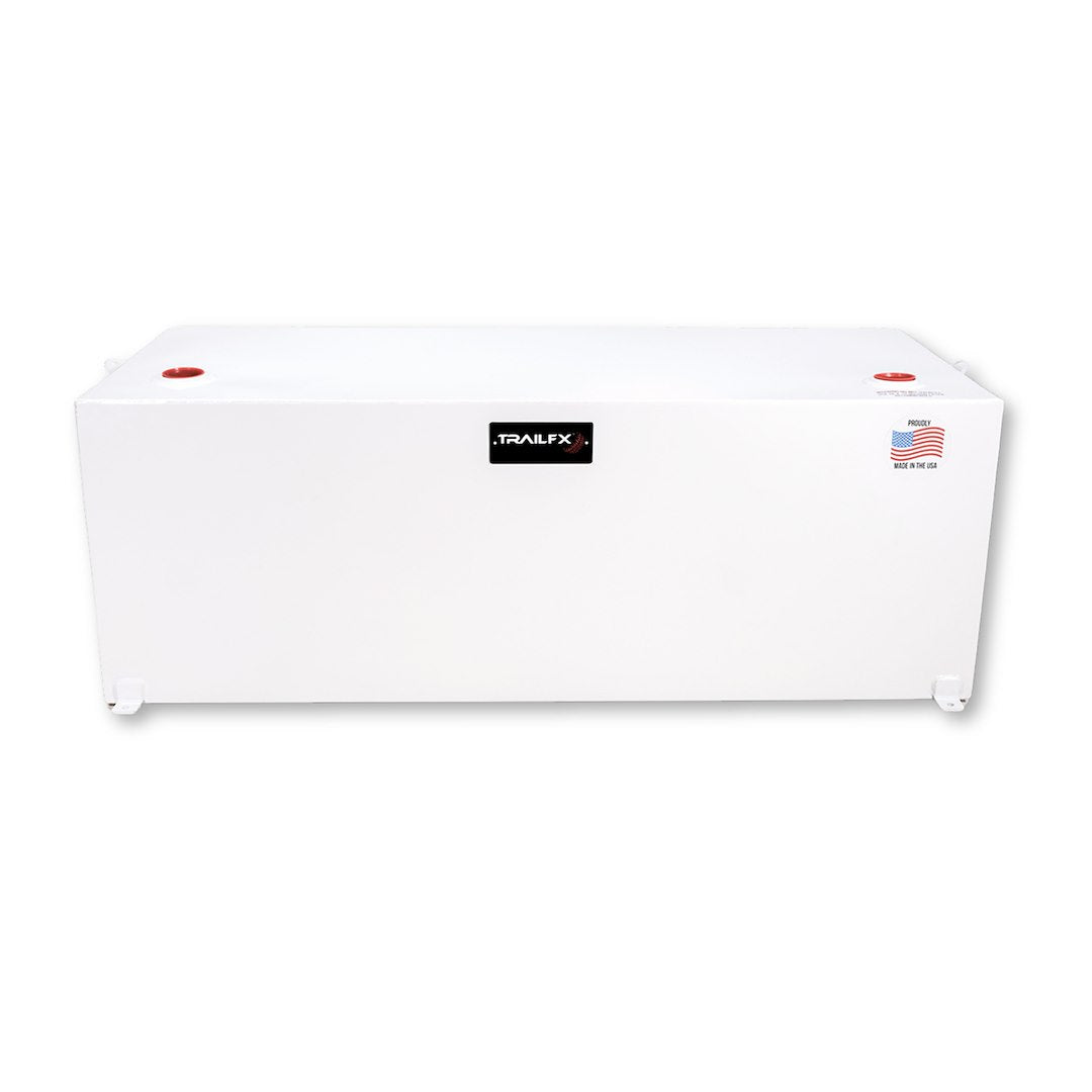 TrailFX 98 Gallon Steel Liquid Transfer Rectangle Tank-White (21098SW)