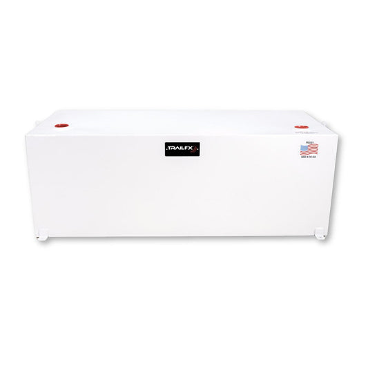 TrailFX 98 Gallon Steel Liquid Transfer Rectangle Tank-White (21098SW)