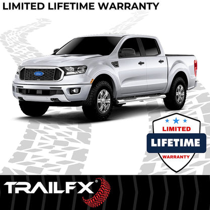 TrailFX 5" Oval Straight Step Bar For Ford Ranger Extended-Stainless (A7093S)
