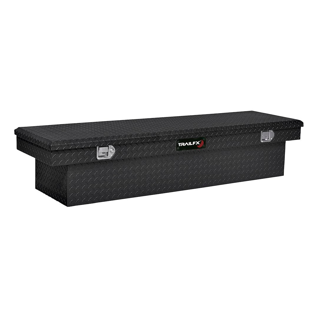 TrailFX 69 Inch Aluminum Single Lid Crossover Toolbox- Matte Black (110703)