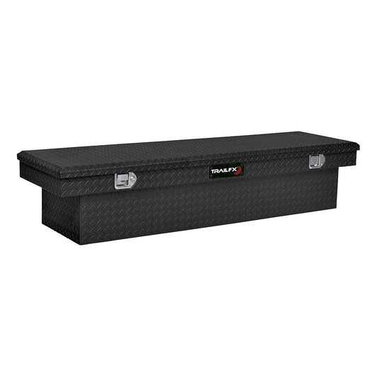 TrailFX 69 Inch Aluminum Single Lid Crossover Toolbox- Matte Black (110703)