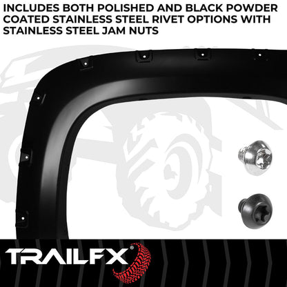 TrailFX Pocket Style Fender Flares For Chevrolet Silverado 1500-3500 (TFC3001S)