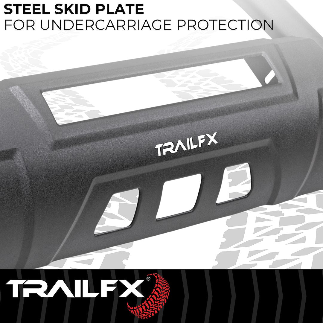 TrailFX 3.5" Oval Bull Bar w/Light Option For Toyota Tundra- Black (B1614T)