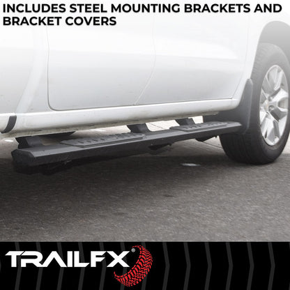 TrailFX A4 Step Bars For Toyota Tundra Crew Max (AL4019B)