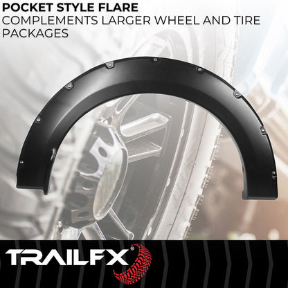 TrailFX Pocket Style Fender Flares for Ford F150 (TFF3006S)