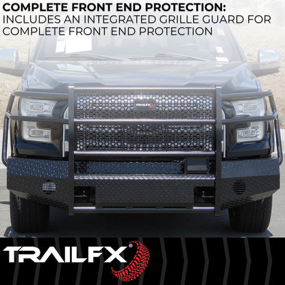 TrailFX Front Full Replacement Bumper for Ford Superduty (FX3002A)