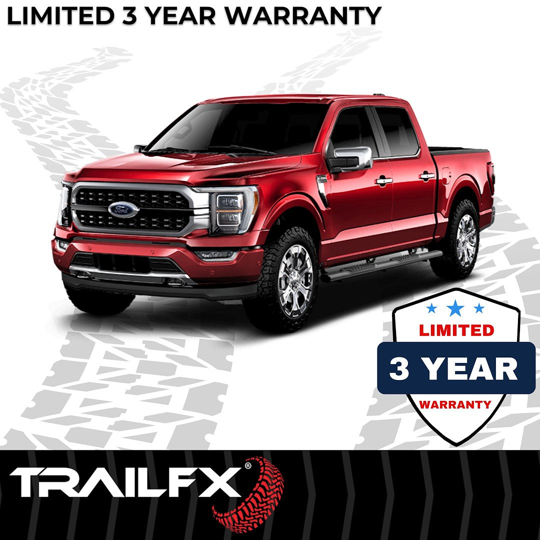 TrailFX 5" Oval Straight Step Bar For Ford F250/350 Crew-Black (A7015B)