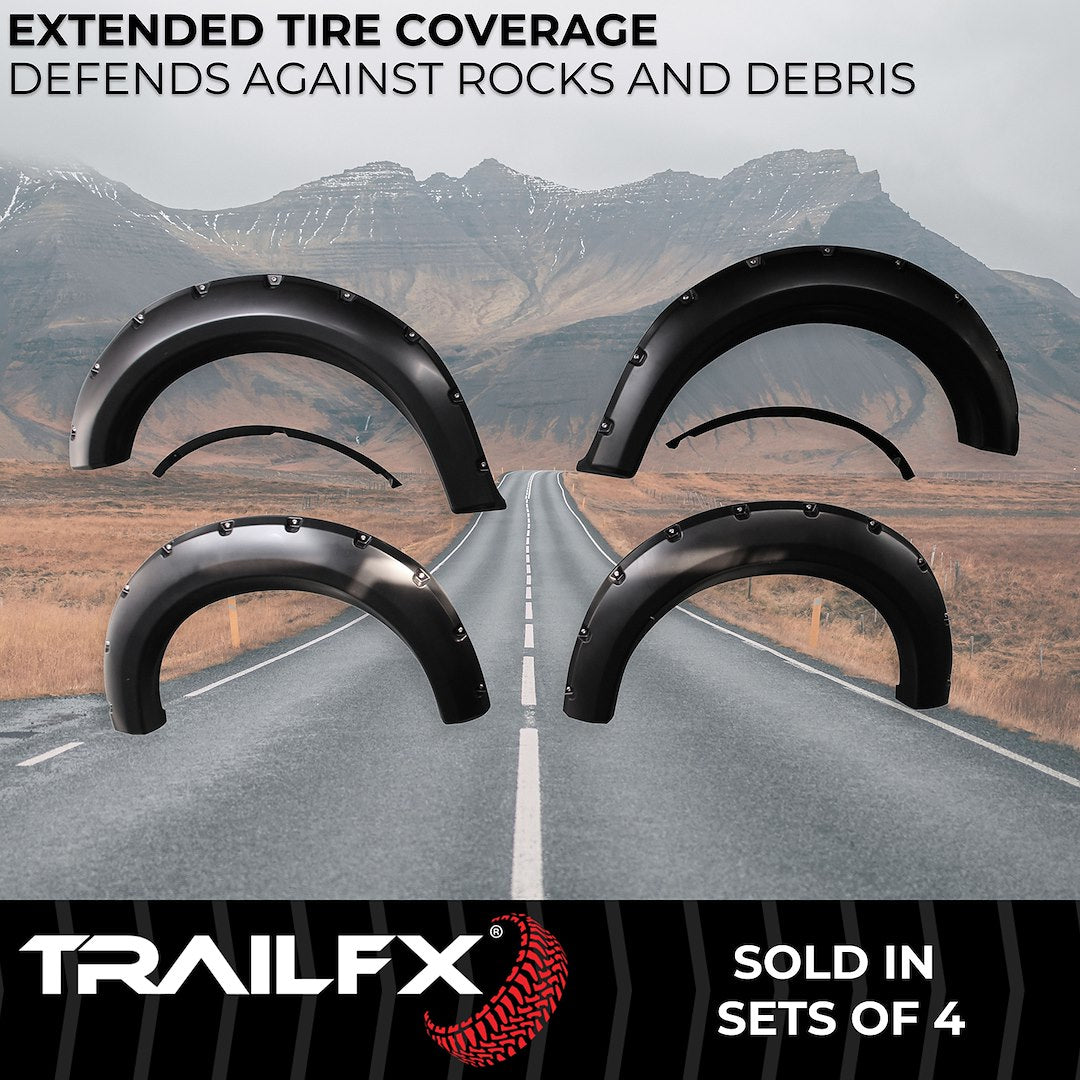 TrailFX Pocket Style Fender Flares for Ford F150 (TFF3002S)