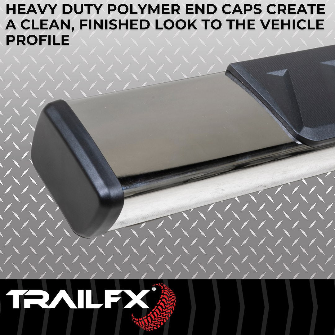 TrailFX T4 Trapezoid Step Bar For Toyota Tacoma Crew-Stainless (A4023S)