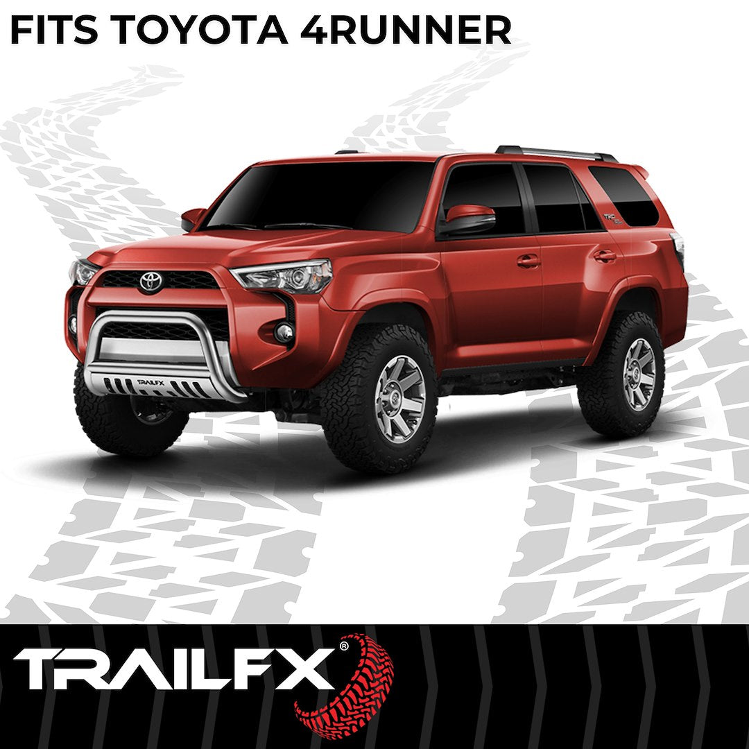 TrailFX 3" Round Bull Bar For Toyota 4Runner- Stainless (B0041S)