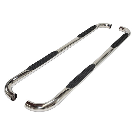 TrailFX 3" Round Step Bar For Nissan Frontier Crew- Stainless (A0005S)