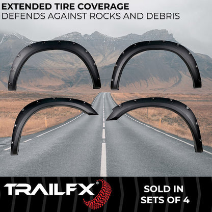 TrailFX Pocket Style Fender Flares For Ram 2500/3500, Textured (TFD3004T)