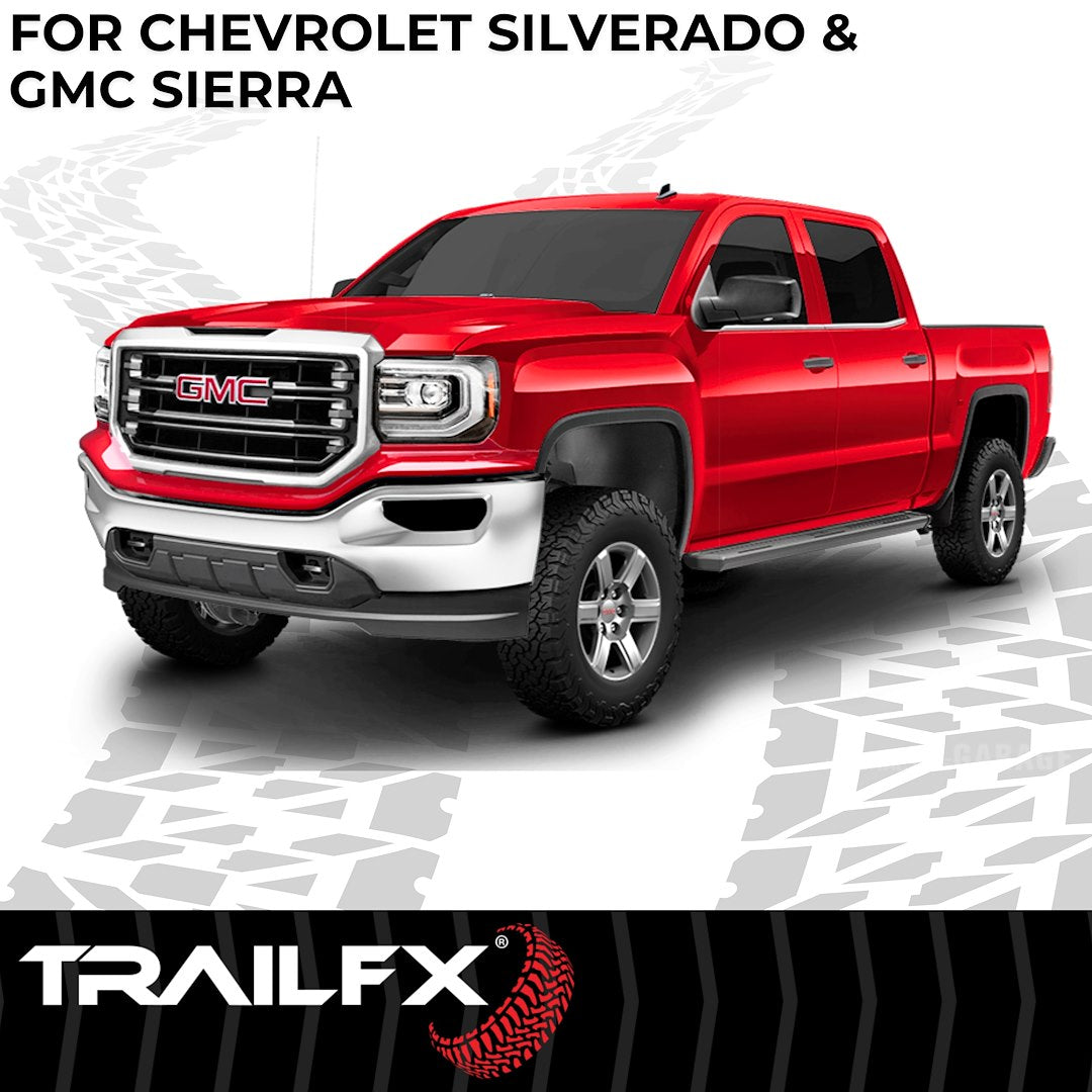 TrailFX A6 Running Boards for GM Silverado/Sierra Crew Cab (AL6005B)