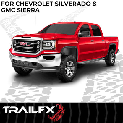 TrailFX A6 Running Boards for GM Silverado/Sierra Crew Cab (AL6005B)