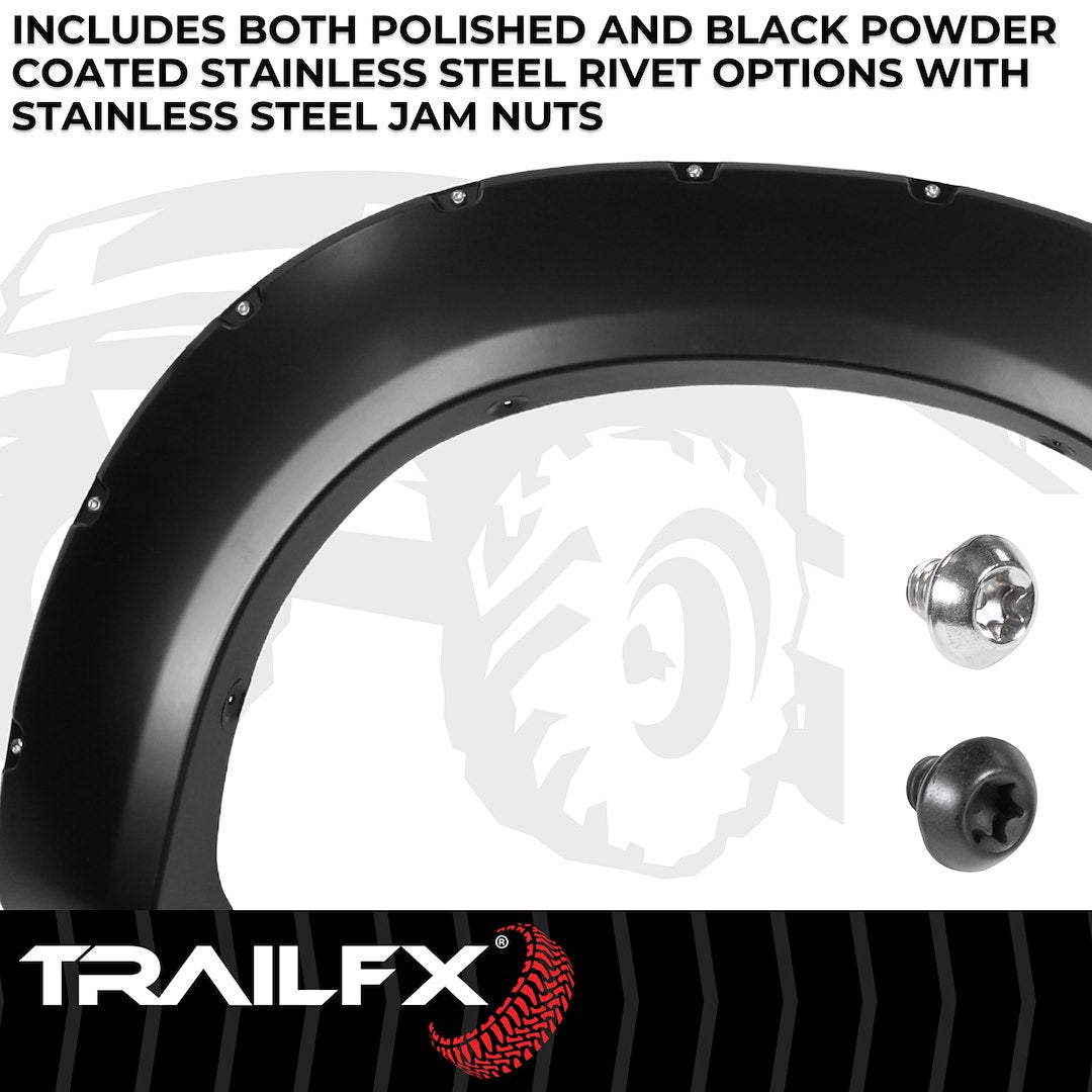TrailFX Pocket Style Fender Flares for Ford F250 (TFF3005S)