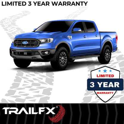 TrailFX T4 Trapezoid Step Bar For Ford Ranger Crew-Black (A4020B)