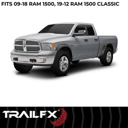 TrailFX Pocket Style Fender Flares For Ram 1500, Textured (TFD3002T)
