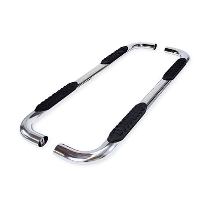TrailFX 4" Oval Bent Step Bar For Ram 1500 Crew- Stainless (A1012S)